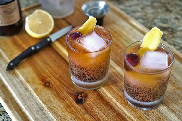 Tamarind Whiskey Sour made with Organic Tamarind Paste, a tamarind concentrate