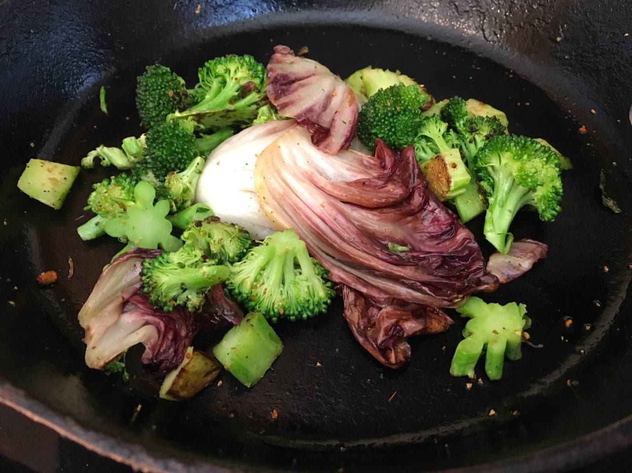 Broccoli with Radicchio - Pure Indian Foods, The Ghee Spoon Blog