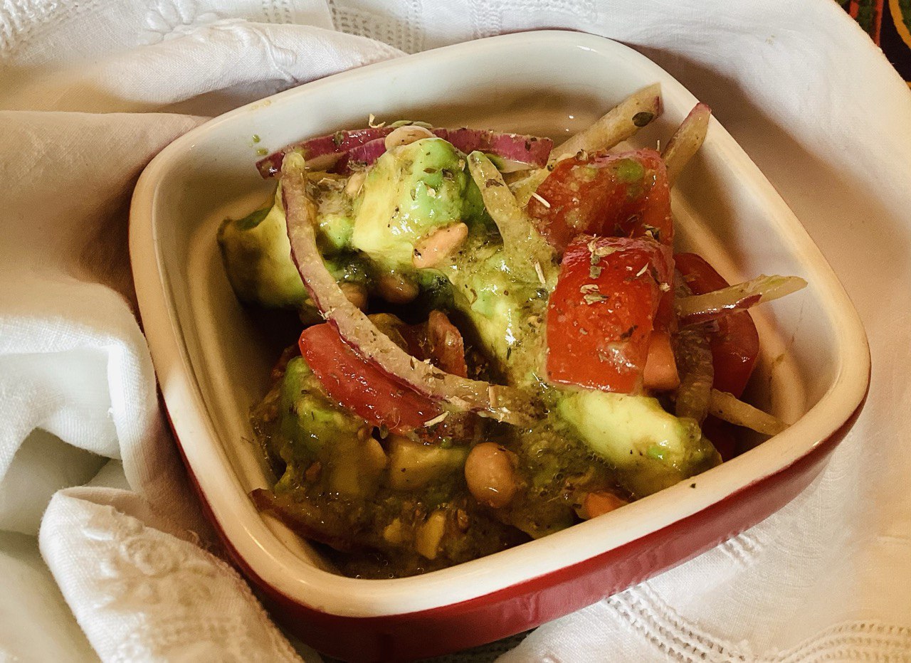 Avocado, Tomato, and Natto Salad - Pure Indian Foods, The Ghee Spoon Blog