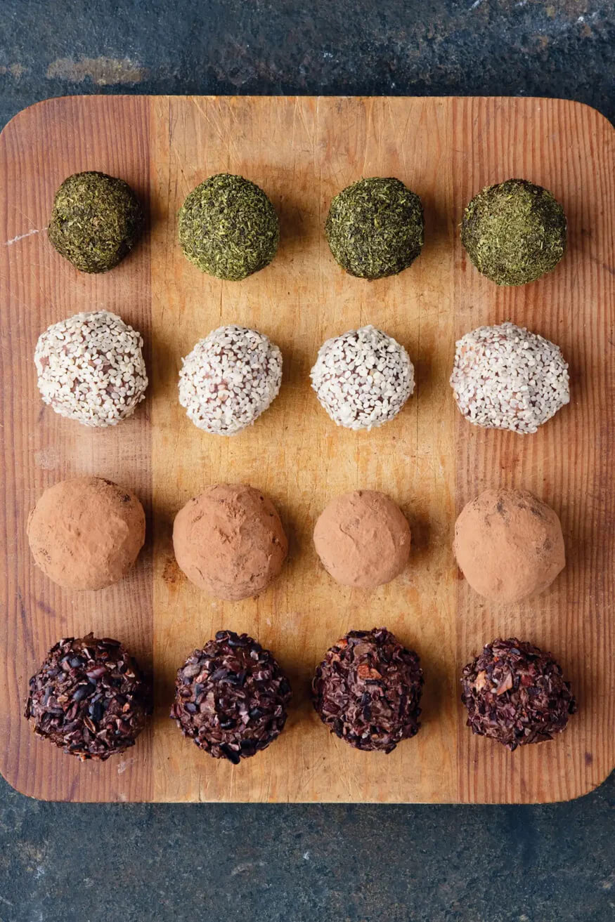 No-Bake Cocoa Natto Cookie Bites - Pure Indian Foods, The Ghee Spoon Blog