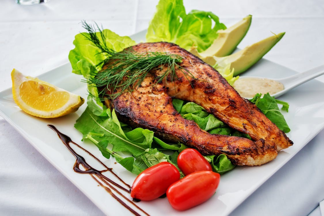 Tandoori Spiced Salmon with Fresh Greens & Avocado - Pure Indian Foods, The Ghee Spoon Blog