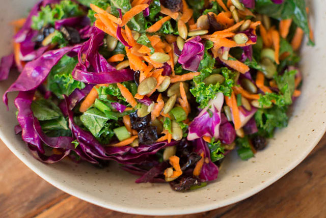 Coleslaw with Carrots and Baby Kale - Pure Indian Foods, The Ghee Spoon ...