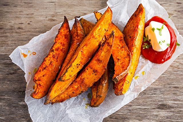 Sweet Potato Fries with Roasted Pecans - Pure Indian Foods Blog