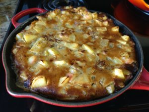 Savory Apple Skillet Cake