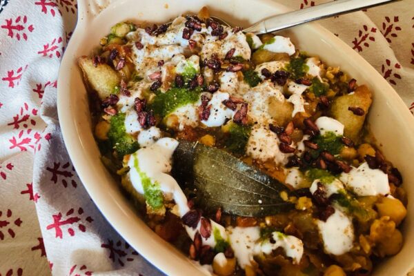 Chana Samosa Chaat