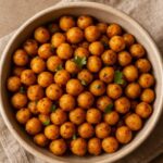 a bowl of ghee roasted chickpeas